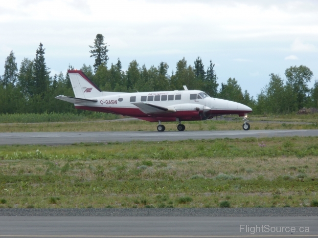 Tindi Air Beech 1300 Commuter at Yellowknife Airport