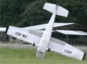 Small Plane Flips Over
