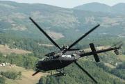 OH-58D banking in Bosnia.